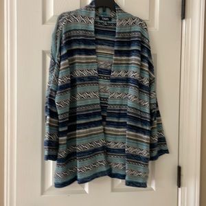 Chaps size XL. Open cardigan